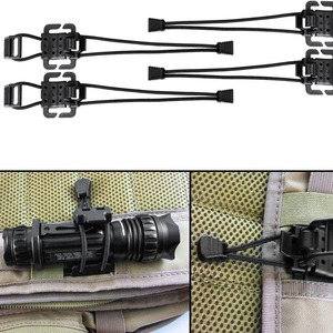 Clip Molle Multifunzione con Cordino Elastico, Supporto Tattico per Torcia, Clip Molle Web Dominator per Zaino e Gilet - Product Image 4
