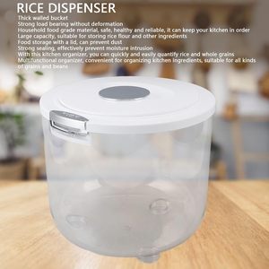 Organizador de Alimentos para Cocina, Dispensador de Cereales y Arroz, Contenedor de Almacenamiento, Libre de BPA, PET, 30L, 20L, 10L, Almacenamiento de Alimentos Frescos - Product Image 2