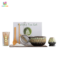 Ensemble d'outils pour la cérémonie du thé Matcha japonais, kit Matcha complet avec bol en céramique, fouet en bambou, boîte cadeau haut de gamme pour la maison et les cadeaux