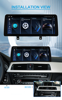 Reproductor Multimedia para Auto MTK8667 de 12.3 Pulgadas con CarPlay y Android Auto, Navegación GPS, Pantalla Táctil, Unidad Principal para BMW F30 F31 F33 F34 F36
