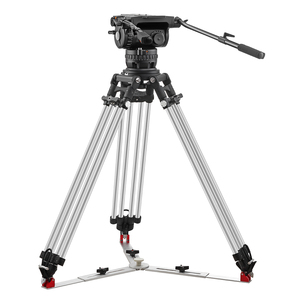 Kit trépied vidéo professionnel E-image Eg65 Pro robuste, charge maximale 65 kg avec base, équipement de photographie cinématographique, trépied robuste - Product Image 3