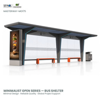 Abri d'autobus extérieur en aluminium avec lumière LED Panneaux publicitaires Catégorie de produit Boîtes lumineuses publicitaires