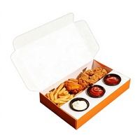 Caja de Alimentos Personalizada con Cierre Magnético, Hecha con Materiales Reciclados, para Comida para Llevar, Pollo Frito, Bocadillos, con Grabado