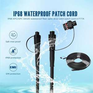 Conectores Corning <span class=keywords><strong>Opti</strong></span>-tap Cable de bajada SST Cable OptiTap preconectorizado sin gel dieléctrico plano no blindado - Product Image 6