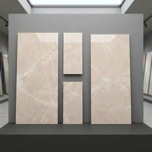 Foshan White Gloss Porcelain Tiles 600x1200mm for Hotel Interiors Contemporary Floor and Wall Spaces - Product Image 5