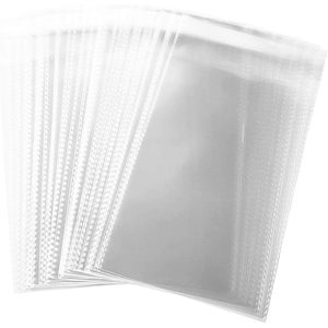 100 sacs en plastique transparents refermables de 6 x 9 pouces, 2 MIL, en OPP/cellophane, parfaits pour la boulangerie, les bougies, le savon - Product Image 1