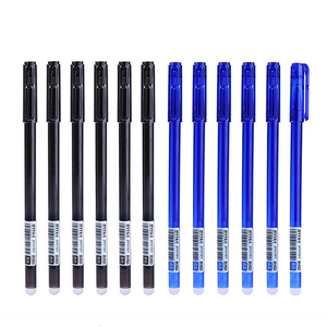Fabrik preis benutzer definierte Kunststoff schwarz blau Kinder dünne heiß abwisch bare Tinte Gel schreiber mit Radiergummi - Product Image 4