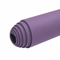 Tapis de yoga TPE antidérapant et insonorisant de 90 cm de large et 15 mm d'épaisseur, tapis d'exercice et de danse, impression de logo personnalisée disponible