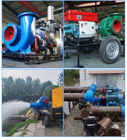Pompe à eau diesel 20HP Pompe à débit mixte à grand débit pour irrigation agricole Drainage OEM personnalisable Pompe d'inondation 8 pouces 10 pouces
