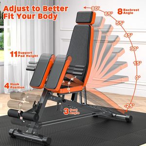 CZFIT Banco de Pesas Metálico Ajustable Plegable Más Vendido con Extensión de Piernas y Almohadilla para Abdominales - Product Image 4