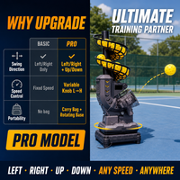 Machine à balles de pickleball professionnelle, lanceur automatique à 4 voies avec vitesse variable pour l'entraînement des clubs et des entraîneurs sur le terrain