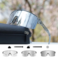 Nouvelles lunettes de soleil sport photochromiques de haute qualité, coupe-vent, pour l'alpinisme, avec logo personnalisé, pour le cyclisme sur route et la course en extérieur