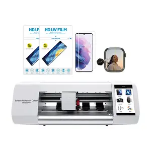 UV light film cutting machine explosion-proof anti-fingerprint curved screen protector tempered glass for iphone samsung oppo MI