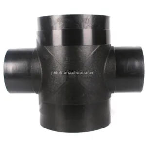 Pntek 2023 Black Pipe fittings Hdpe Fittings Injection Butt Fusion Reducer Cross PE Thermofuse Butt Fusion Fittings