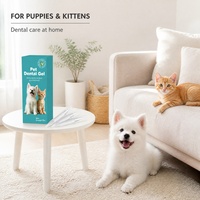 Gel dentaire OEM ODM pour chiens et chats, seringue applicatrice 15 ml, gel nettoyant pour dents de chiots et chatons, soin buccal pour animaux de compagnie