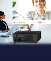 Projecteur LED Hamolb F30 4K 1080P pour la maison et le bureau, portable avec système d'exploitation Android et haut-parleurs intégrés