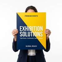 Folleto de Exposición Personalizado, Impresión a Todo Color en Papel de Arte, Folleto Publicitario para Ferias Comerciales, Diseño de Marketing para Eventos Globales