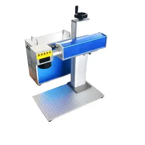 Mini máquina de marcação a laser de fibra Mopa 20W para marcas de código de data, impressão de marcas digitais