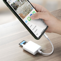 Adaptador de Lector de Tarjetas OTG 2 en 1 USB 3.1 Tipo C SD TF 4.0 UHS-II de Doble Ranura