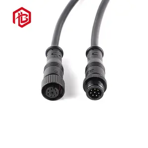 IP67/IP68 Waterdichte Mini Din 2 Om 8pin M12 Metalen Connector 3 Pin Elektrische Plug 4pin Metalen Connector