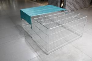 Gabbia per cani personalizzabile per animali domestici gabbia di pollo all'aperto cortile gabbia per interni portatile filo piccolo animale coniglio cane gabbia - Product Image 6