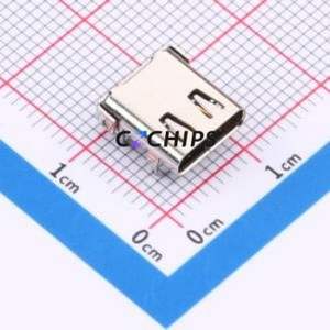 ZX-TYPEC-WTM2448-9.87 USB Connector SMD Connector Type-C Female Horizontal Mount 24P - Product Image 1