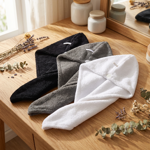 <span class=keywords><strong>Serviette</strong></span> à <span class=keywords><strong>cheveux</strong></span> en <span class=keywords><strong>microfibre</strong></span> du fabricant, <span class=keywords><strong>serviette</strong></span> à séchage rapide, <span class=keywords><strong>serviette</strong></span> à <span class=keywords><strong>cheveux</strong></span> super absorbante en <span class=keywords><strong>microfibre</strong></span> avec bouton, velours corail - Product Image 1