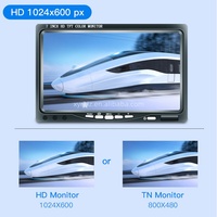 Monitor VGA XYD 7 Inch dengan Konektor VGA untuk Menghubungkan ke Komputer, Layar IPS Berwarna Definisi Tinggi dengan Garansi 1 Tahun