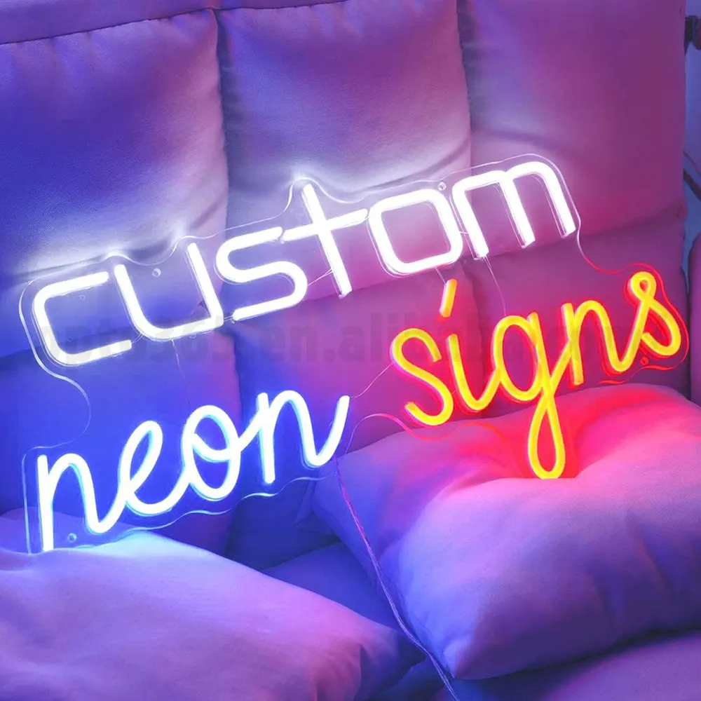 Letters Led Neon Teken Licht Aangepaste Letters Woorden Reclame Flex Neon Borden Custom Neon Teken