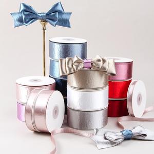 Cinta de Doble Cara con Purpurina para Manualidades, Accesorios para el Cabello, Cinta para Envolver Regalos, Tiras de Tela, Venta al por Mayor, 50 Yardas - Product Image 1