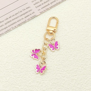 Creative DIY Metal Keychain Pendant New Ins Colorful Butterfly Oil Drop Earphone Case Bag Decoration Cartoon Style - Product Image 6