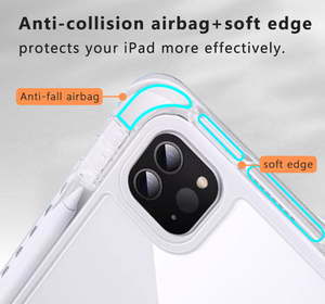 Syx OEM/ODM đa màu Y gấp mềm PU trong suốt Acrylic Cover quay lại với Bút Chì Chủ Tablet trường hợp đối với <span class=keywords><strong>iPad</strong></span> trường hợp bảo vệ - Product Image 6