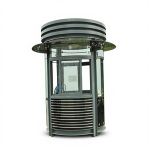 Cabane de <span class=keywords><strong>jardin</strong></span> en acier durable avec matériau en <span class=keywords><strong>verre</strong></span>, poste de garde pour utilisation en abri de voiture - Product Image 1