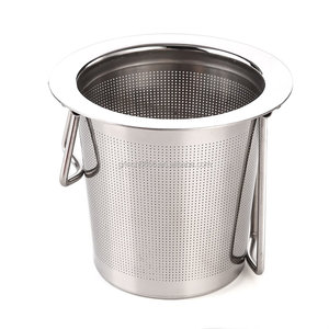 <strong>Tea</strong> <strong>Infuser</strong> Stainless Steel <strong>Tea</strong> Strainer Steeper Filter with Folding Handle for Loose Leaf Grain <strong>Tea</strong> Cups, Mugs, and <strong>Pots</strong> - Product Image 2