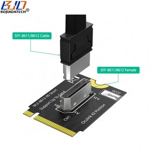 SFF-8611 SFF-8612 Port Oculink ke 2230 NGFF <span class=keywords><strong>M</strong></span>.<span class=keywords><strong>2</strong></span> PCI-E 4.0 NVME Key-<span class=keywords><strong>M</strong></span> Kartu Adaptor Antarmuka - Tipe Pendek - Product Image 5