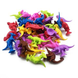 Jouets dinosaures TPR à thème de dessin animé, styles variés, décorations à ventouse, jouets dinosaures à ventouse, jouet anti-stress - Product Image 3