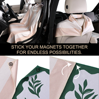 Portable Custom Printed Magnetic Beach Towel Heavy Duty Thick Sand Free Fast Dry Adult & Child Stick on Car Door Seat