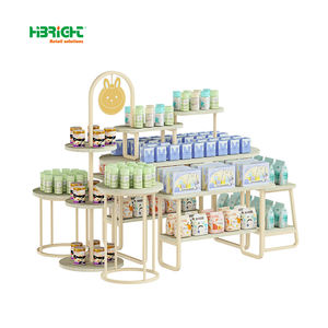 Configuration du magasin de soins pour bébé à la mode: présentoirs en bois Slatwall et gondole - Product Image 4