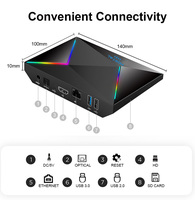 Decodificador IPTV Inteligente 8K de Alta Calidad, Allwinner H728 Octa Core, Ethernet de 1000M, Wifi 6, Android 14, 4G, 64G, Reproductor Multimedia