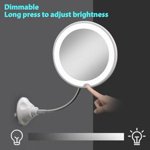 Hot Selling Anti Fog Wall Mounted Makeup <b>Mirror</b> Shower <b>Mirror</b> for Shaving 10x <b>Magnifying</b> <b>Mirror</b> With <b>Light</b> - Product Image 4