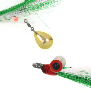 เหยื่อตก<span class=keywords><strong>ปลา</strong></span>แบบสตรีมเมอร์รุ่นใหม่ Deep Minnow Flies พร้อมตัวหมุนแบบ Rolling Swivel ช้อนโลหะ ตะขอ Stinger แข็งแรง เหยื่อปลอมสำหรับตก<span class=keywords><strong>ปลา</strong></span>ทะเล เช่น <span class=keywords><strong>ปลา</strong></span>กะ<span class=keywords><strong>พง</strong></span> - Product Image 5