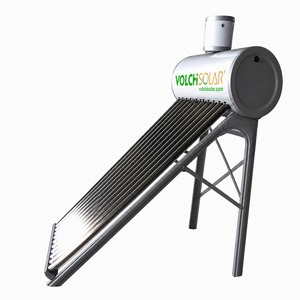 Chauffe-eau <span class=keywords><strong>solaire</strong></span> basse pression avec réservoir auxiliaire en acier coloré, non pressurisé, 20 tubes, 200L, système <span class=keywords><strong>d</strong></span>'eau chaude pour usage domestique - Product Image 5