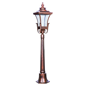 Solar Powered Garden Lamp Post LED Warm White Glass Shade Bronze IP66 2700K Motion Sensor 10-Year Warranty <b>Outdoor</b> <b>Light</b> - Product Image 6