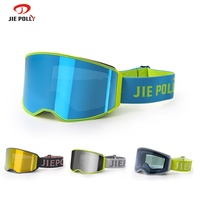 Lunettes de ski OTG personnalisées avec logo OEM, verres magnétiques de luxe pour l'extérieur, photochromiques, pour snowboard,