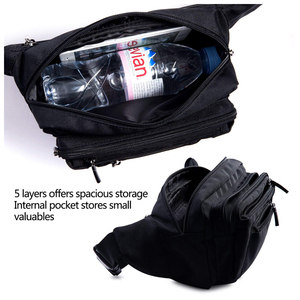 Taille Sac Sport Taille Sac <span class=keywords><strong>Banane</strong></span> Noir Avec Adapté Aux Besoins Du Client - Product Image 4
