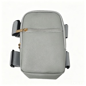 Women Litchi Grain PU <b>Leather</b> Mini Phone Crossbody <b>Bag</b> Multi Color Portable Sports Arm <b>Bag</b> Zipper <b>Small</b> Shoulder Purse - Product Image 4