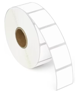 2x2 Inch Direct Thermal Square <b>Labels</b> Core Black Back Perforated Barcode <b>Labels</b> - Product Image 2