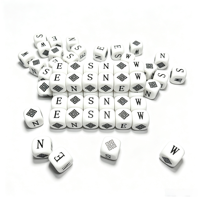 Dés à six faces personnalisés en résine acrylique, impression sérigraphique sur soie, OEM ODM, logo et texte personnalisés, jeu de table, dés éducatifs, dés de fête, dés originaux