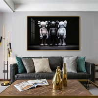 En gros personnalisé dessin animé Graffiti ours affiches Pop mur Art photos pour impression sur peinture murale pour salon décor à la maison