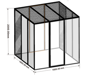 บ้านแมวหรูหราสไตล์ใหม่ปี 2026 ขายดีจากโรงงาน บ้านแมวแบบพกพาสำหรับใช้ในร่มและกลางแจ้ง โครงอะลู<span class=keywords><strong>มิ</strong></span><span class=keywords><strong>เนียม</strong></span>กันน้ำ บ้านกระจก - Product Image 6